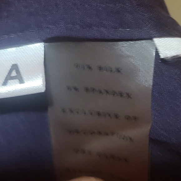 Ann Taylor Royal Purple Silk Blend Sleeveless Top Size Medium - Picture 5 of 5